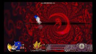 SSF2  Sonic VS Fleetway Super Sonic [upl. by Tuhn904]