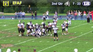 London Blitz v Kragujevac Wild Boars  EFAF Cup Final  2nd July 2011 [upl. by Airrotal]