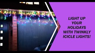 Twinkly Icicle Lights Review The Perfect Festive Addition to Your Home [upl. by Aron]