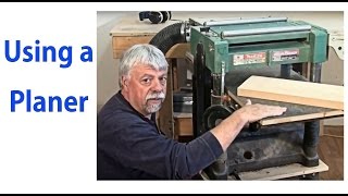 How to Use a Wood Planer  Beginnners 8  woodworkweb [upl. by Elockcin]