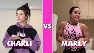 Charli D’amelio Vs Marly Esteves TikTok Dances Compilation [upl. by Wanyen]