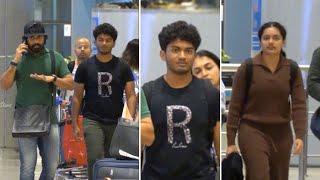 Nandamuri Kalyan Ram With Family Spotted  Hyderabad Airport  Manastars [upl. by Nylcoj]