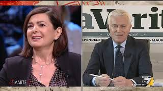 Boldrini vs Belpietro Occupiamoci degli italiani Limmigrazione è un problema professoressa [upl. by Eenhat]