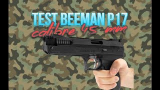 TEST PISTOLET BEEMAN P17 AIR COMPRIME [upl. by Antonina144]