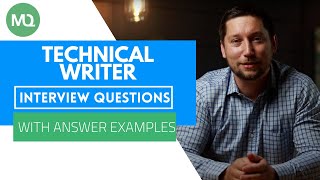 Technical Writer Interview Questions with Answer Examples [upl. by Tindall]