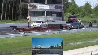 2009 Pontiac G8 GXP vs G8 GT 14 Mile Race [upl. by Eadrahc841]