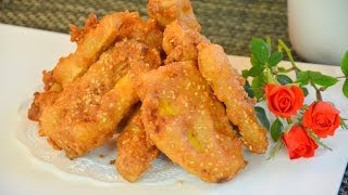 How to Make Thai Fried Bananas กล้วยทอดแสนอร่อย [upl. by Levina]