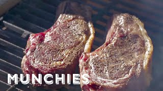 The Secret To Grilling a RibEye Steak Over an Open Fire  How To [upl. by Linette81]