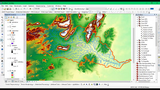 Watershed Delineation Using ArcGIS 103 [upl. by Rosalyn]