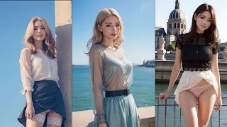 4k AI Art  I love to travel  ai lookbook [upl. by Rhianon479]