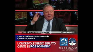 Le parole dellon Sergio Berlato ospite a quotRossoampNeroquot [upl. by Eibo]