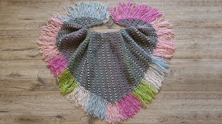 Шарф – бактус спицами  Baktus scarf knitted [upl. by Arakawa]