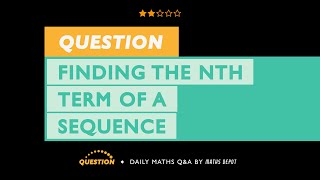 Find the NTH TERM of a SEQUENCE [upl. by Heigho]