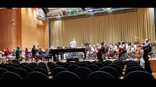 Clip of Sarah Beth Briggs rehearsing amp in rehearsal with Hofer Symphoniker and Enrico Delamboye [upl. by Heinrick630]