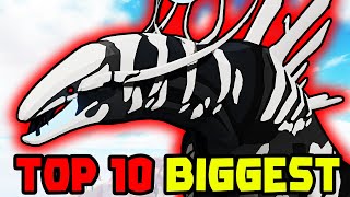 TOP 10 BIGGEST CREATURES in Creatures of Sonaria [upl. by Lamori584]