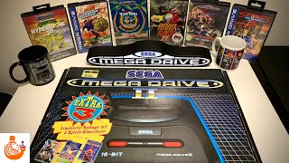 Sega Mega Drive II Unboxing  Super nostalgic games gameplay Sega collection 🔥 [upl. by Auberon823]