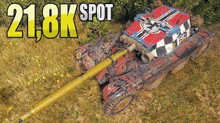 EBR 105 218k spot damage  World of Tanks [upl. by Rodriguez]