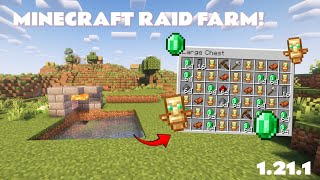 Minecraft BEST RAID FARM  Easy to Build  1211 Tutorial [upl. by Imaon]