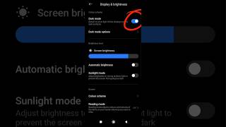 how to dark mode on mobile settings viralvideo smartphone youtubeshorts [upl. by Gavin185]