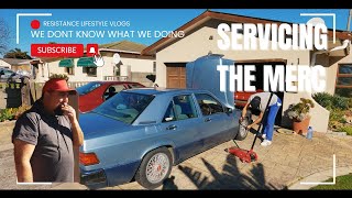 Servicing Jordans Merc and sorting the EGs wet carpets [upl. by Jasik]