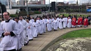 Palm Sunday Procession at St Chads Cathedral [upl. by Rusticus]