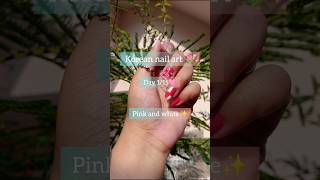 korean nail art 🩷🤍 day 115🌷 korea koreannails nailnailartchallenge shorts trending lofi [upl. by Kit]