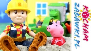 Budowanie wieży  Bob Budowniczy amp Świnka Peppa amp Kinetic Sand  Bajki dla dzieci [upl. by Carmelo]