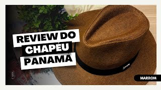 Review Chapéu Moda Panamá marrom [upl. by Artapoelc350]