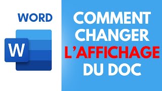 Comment MODIFIER LAFFICHAGE sur Word 2016 Formation Word Gratuite [upl. by Dougy]