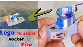 A Lego Mini Boat Is Being Sunk By Rocket Fireworks Tutorial [upl. by Bernice406]