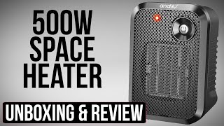 500W Space Heater Unboxing and Review [upl. by Baer193]