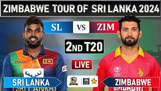 SRI LANKA vs ZIMBABWE 2nd T20 MATCH Live COMMENTARY  SL vs ZIM t20 match live [upl. by Iver]