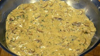 Creamy Garlic Mushroom Sauce  How To Make Recipe [upl. by Sugna671]