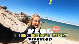 Did I jump this CLIFF with my kite  53 PIPSVLOG [upl. by Xet]