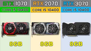 GTX 1070 vs RTX 2070 vs RTX 3070 2020s Games Benchmarks  1080p [upl. by Gnad]