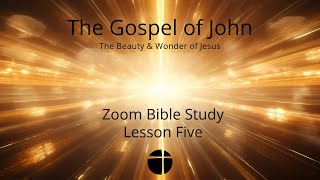 Zoom Bible Study  quotThe Gospel of Johnquot  Lesson Five [upl. by Abbot]