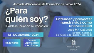 Jornadas Diocesanas de Formación • ¿Para quién soy Redescubriendo mi vocación I [upl. by Urania710]