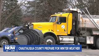 Chautauqua County Crews Prepare for Winter Roads [upl. by Tammi120]