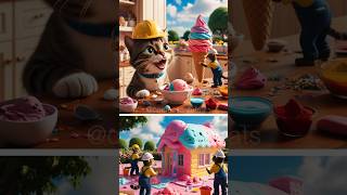 🍦cat’s ice cream house catstory catlovers [upl. by Odraccir]