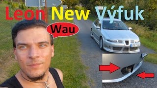 Seat Leon Nový Výfuk  BEZ KOMPRESE  16 74kw Exhaust sound [upl. by Kcirdnekal]