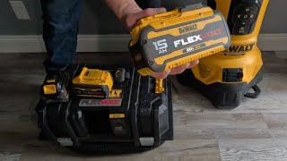 Dewalt 15AH in DeWalt FlexVolt dust collection system [upl. by Garratt648]