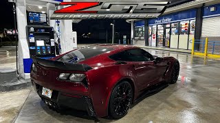 2AM CITY DRIVE POV LOUD CORVETTE Z06 [upl. by Florette102]