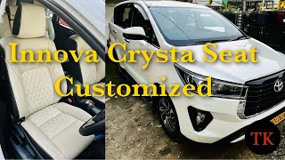 Crysta Seat Modification  OE Fitting with Form  Innova Crysta [upl. by Aneem]