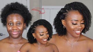 Hair Transformation 4C Hairstyle for Short Hair  Holiday Natural Clip ins style  Betterlength [upl. by Cherye288]