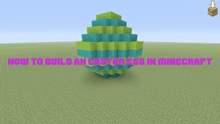 minecraft  How To Build An Easter Egg In Minecraft [upl. by Siladnerb]