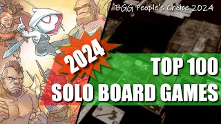 2024 Best Solo Board games Review BGGs Peoples choice 2024 [upl. by Aisayn]