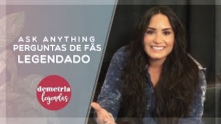 LEGENDADO Demi Lovato fala sobre fÃ£s brasileiros turnÃª e mais [upl. by Linette]