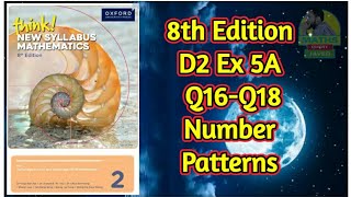 Q16Q18  Ex5A  D28th edition  Number patterns  In UrduHindi [upl. by Solita824]