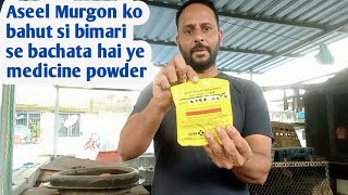 aseelcare Aseel Murgon ko bahut si bimari se bachata hai ye medicine powder [upl. by Arondell]