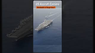 US Aircraft Carriers  Unsinkable on Rough Seas [upl. by Noryak]